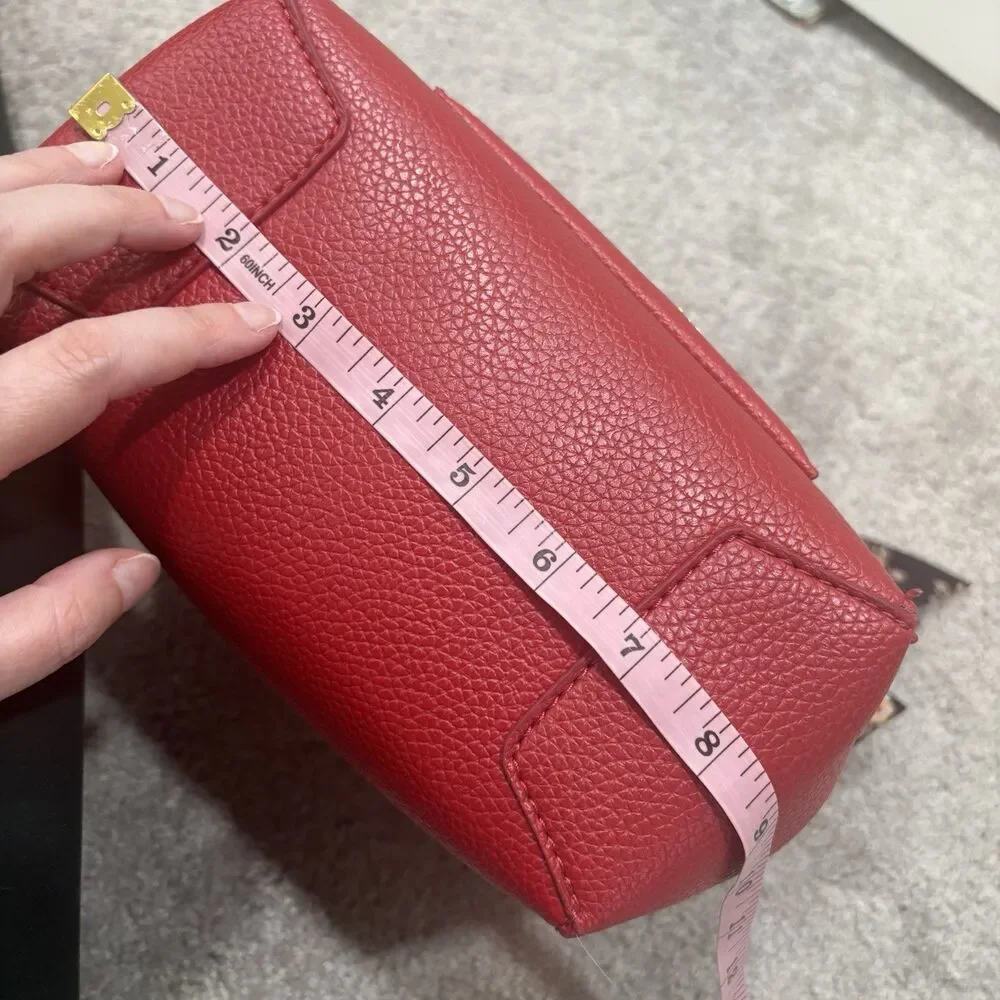 Steve Madden Red Small Crossbody Satchel Bkarta Tote With Scarf